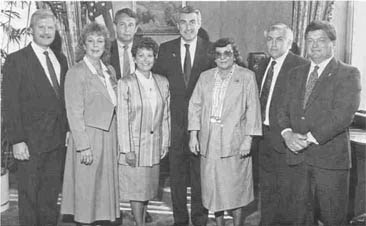 Group photo with Secretary Jim Edgar
