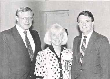 Rep. David Leitch, Bonnie Noble,  Sen. Carl Hawkinson