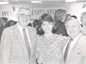 Bruce Larson, Mrs. Jim Edgar, Rep. Gordon Ropp