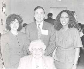 Sen. Adeline Geo-Karis(seated),Kelli Garvanian, Carl Hartman, Cynthia Peterson