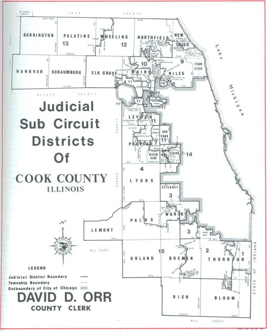 Judicial Sub Circuit Districts of Cook County