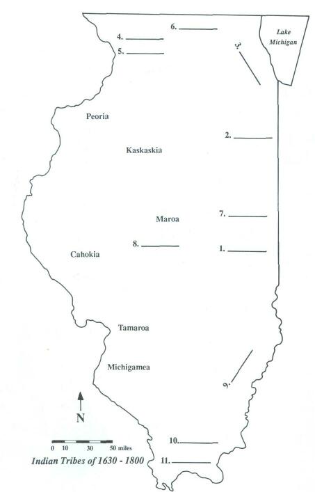 CULTURAL GEOGRAPHY MAP OF ILLINOIS