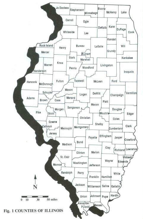 Fig. 1 Counties of Illinois