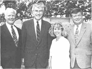 L-R: IAPD General Counsel Peter Murphy, Governor Edgar, IAPD Past President Judy Beck and IAPD Executive Director Ted Flickinger