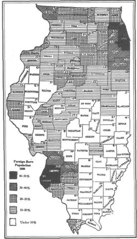 Illinois Ethnic Map
