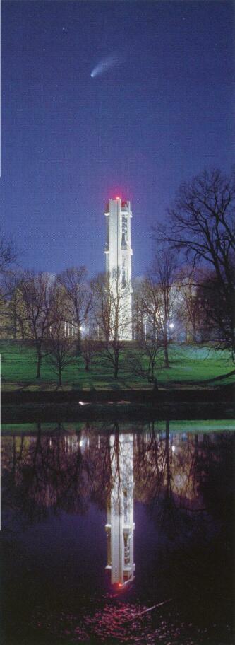 Historic Hale-Bopp Sighted Over Springfield's Carillon