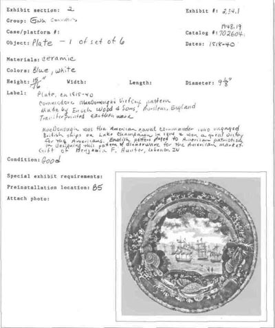 Example of a write up for the Decorative plate