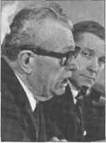 Everett Dirksen and fellow
Republican U.S. Senator
from Illinois, Charles Percy.
The 1966 election gave
Dirksen, the minority leader,
three more members on his
GOP team, including Percy.