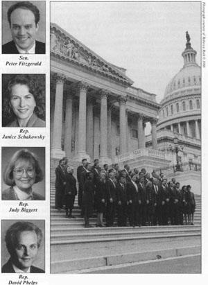 Sen & Rep & front of the U.S. Capitol