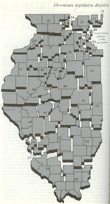 Downstate legislative districts