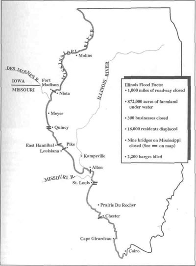 Map of the floodplain