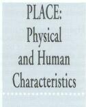 Place: Physical and Human Characteristic