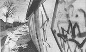 Gangs use graffiti as a way to mark their 'turf'