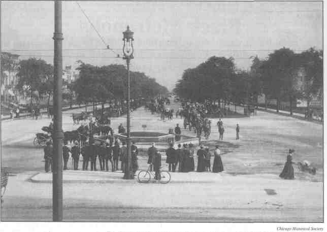 Black Metropolis once brimmed with cultural life. This 1894 scene is on Martin Luther King Drive, looking south from 35th Street