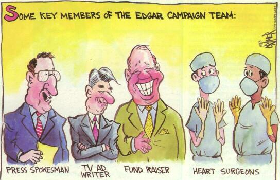 Some key members of the Edgar Campaign team