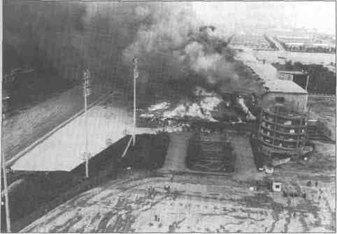 Arlington International Racecourse fire