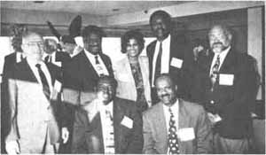 Duncan Guild, Senator Emil Jones Jr., Sandra Duffin, Senator William Shaw, Alan Fink,  Leonard Hines, Sherman Williams