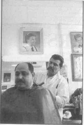 Pablo cutting hair