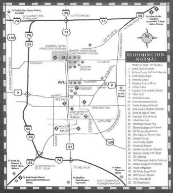 General Map of the Bloomington-Normal Area