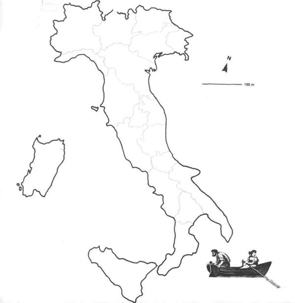Colorable Map of Italy