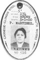 Identification badge of Pasquale Martinez 