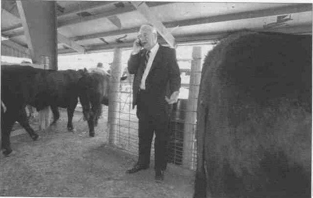  Gov. George Ryan had just signed a bill regulating large-scale livestock farms when he conducted this call from the livestock area of the Heart of Illinois Fair in Peoria