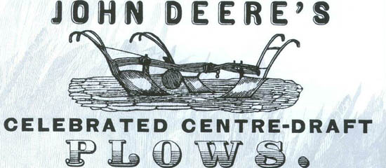 Deere advertisement from 1854