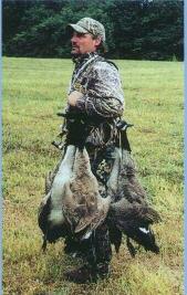 Jeff with bag of geese