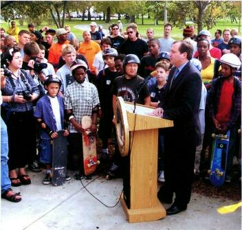 David Doig pens skate park