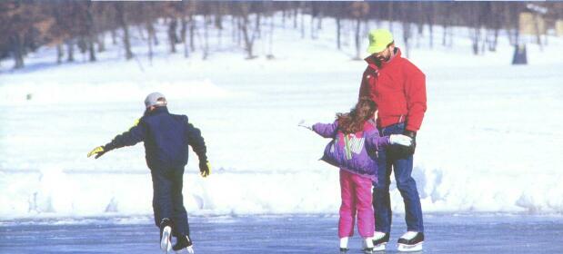 Ice skating